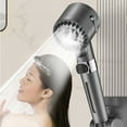 thumbnail image 6 of karymi Three Double Filtration Three-speed Pressurized Shower Shower Multi-functional Shower Head Bathroom Pressurized Shower Head One-click Water Stop for Bathing Today's, 6 of 8