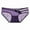 Purple, variant on Womens Low-Rise Bikini Underwear - Nylon Spandex Soft Stretch Breathable, Floral Lace Trim & Butterfly Applique, Black, Size L, Ideal for Daily/Everyday Wear