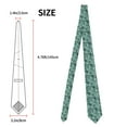 thumbnail image 5 of XMXY Green Dreamy Cloud Graffiti Mens Necktie Ties , Geometric Line Stripes Formal Bussiness Wedding Party Printed Tie, 5 of 9