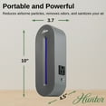thumbnail image 6 of Hunter Fan HP247AP Plug-in Whisper Quiet UV-C Air Sanitizer, Gray, 6 of 7