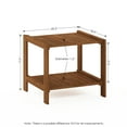 thumbnail image 5 of Furinno Tioman Hardwood Outdoor Mississippi Side Table with Umbrella Hole, 5 of 5