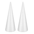 thumbnail image 2 of White Foam Craft Cones for Decoration and DIY Projects Perfect for Christmas and Winter Parties 32 cm, 2 of 3