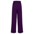 thumbnail image 5 of Ltctricy Women's Fleece Lined Sweatpants Elastic High Waisted Straight Leg Yoga Lounge Pants Workout Casual Trousers(Purple,Medium), 5 of 6