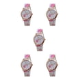 thumbnail image 3 of Qarigey Fashion Wrist Watch Wear-resistant Printing Watches Buckle Causal Needle Pointer with Wristwatch Lightweight Clock Type2, 3 of 6