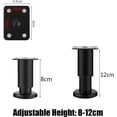 thumbnail image 2 of Juego de 4 patas para muebles, patas para muebles, patas de base ajustables, 2 of 8