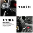 thumbnail image 4 of Pomo para palanca de cambios de coche de 5 velocidades, tono negro y plateado, apto para BMW Serie 1, E81, E87, E88, paquete de 1, 4 of 8