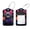 multicolored 2, variant on 2 Pcs Night Star Moon Cat Luggage Tag for Suitcases, Leather Baggage Tags Identifiers for Travel, Stainless Steel Loop Name ID Label for Women Bag Backpack