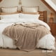 thumbnail image 5 of Manta Bedsure GentleSoft de Franela y Forro Polar Marrón para Cama Individual 150x200 cm, 5 of 9