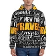 thumbnail image 2 of Bingfone Travel Men'S Drawstring Hoodie Long Sleeve Pocket Sweatshirts-X-Large, 2 of 9