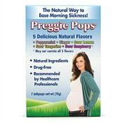 Preggie Pops | 7 Lollipops | Morning Sickness & Nausea Relief during pregnancy | Safe for pregnant Mom & Baby | Gluten Free | 7 Flavors: Lemon, Raspberry, Peppermint & More