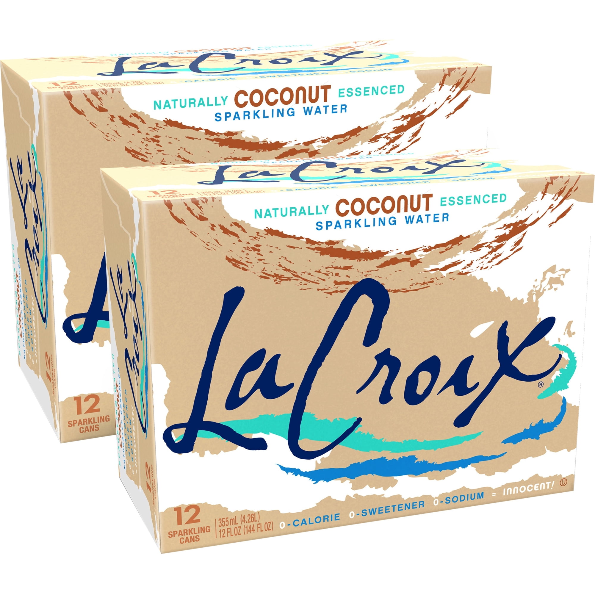 LaCroix Sparkling Water - Coconut, 2/12pk/12 fl oz Cans, 24 / Pack (Quantity)