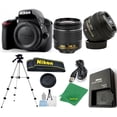 thumbnail image 1 of Cámara Réflex Digital NIKON D3300 DX Versión Internacional Lente AF-P de 18-55 Mm Lente de 50 Mm 1,8 G KIT de Inicio Trípode Zeetech, 1 of 1