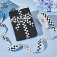 thumbnail image 4 of 27 Yards Black and White Check Ribbon 3/4 Inch Racing Car Themed Grosgrain Ribbon Grosgrain Ribbon with Classic Checkered Pattern for DIY Racing Car Party & Gift Decoration, 4 of 8