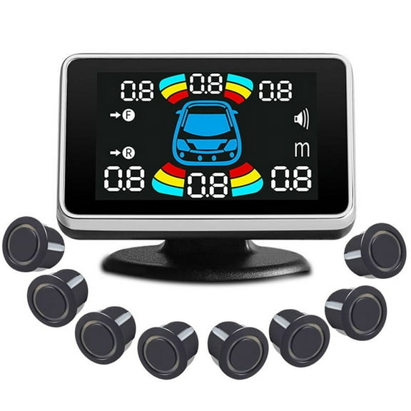 8 Pcs Sensor Parktronic Car Automobile Reversing Radar Electronics A
