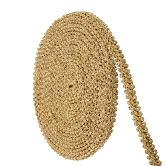 Uxcell 10 Yards 0.4 inch Burlap Ribbon Jute Burlap Lace Craft Ribbon Rustic Ribbons