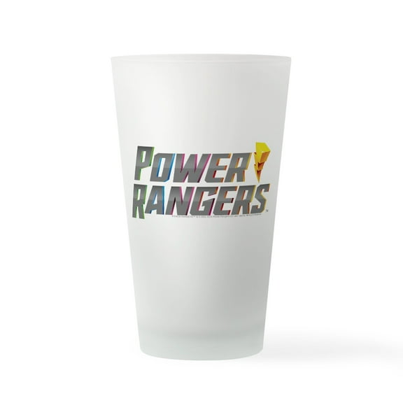 CafePress - Power Rangers Stacked Logo - Pint Glass, Drinking Glass, 16 oz. CafePress