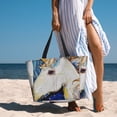 thumbnail image 6 of Balery Starry White Horse Beach Travel Bag - Water-Resistant, Large Capacity Lightweight Tote with 7 Pockets for Women and Men - Perfect for Beach, Pool, Gym, and Travel, 6 of 7
