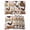 Ivory, variant on Farmhouse Placemats Set of 12 Modern Country Watercolor Cow Pigs Rooster Place Mats Indoor Wipeable Table Mats Washable Cloth Dining Table Placemats for Kitchen Holiday Party Home Decor 13x19 Inch