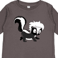 thumbnail image 4 of Inktastic Cute Woodland Animal Skunk Boys or Girls Long Sleeve Toddler T-Shirt, 4 of 5