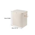thumbnail image 3 of Bolsa de tela para edredón, asas reforzadas con cremallera, cesta para armario, almacenamiento de embalaje de gran capacidad, organizador de Almacenamiento y organización del hogar Más Alto/Beige Injueey HA077321-05, 3 of 6