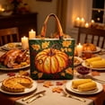 thumbnail image 4 of Twfbrm Halloween Fall Tote Bag for Women, Autumn Waterproof Shoulder Bag with Pumpkin and Maple Leaf Print Design, Autumn Decorative Lightweight Handbag for Shopping, Outdoors, Thanksgiving Decor, 4 of 6