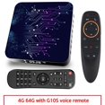 thumbnail image 1 of 4+64gb Tv Box Tp02 Rk3318 Android 10 Tv Box With Remote Control 4+64G_Eu plug+G10S remote control, 1 of 4