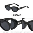 thumbnail image 3 of Gafas de sol retro de estilo hip hop con montura pequeña y personalidad de chica sexy, estilo ojo de gato, hechas de PC, 3 of 5