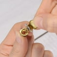 thumbnail image 5 of Unique Bargains M6x1 Male Thread Copper Spring Grease Oil Cup Cap 4Pack, 5 of 5