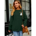 thumbnail image 5 of MOUSYA Halloween Sweatshirt Women Spooky Season Shirt Pumpkin Fall Sweatshirt Ghost Long Sleeve Pullover Tops, 5 of 7