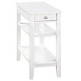 thumbnail image 1 of Convenience Concepts American Heritage Table d'Appoint avec Station de Recharge, Blanc, 1 of 9