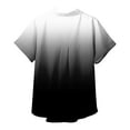thumbnail image 4 of KBZDBZC T Shirts for Women Shirts for Women Cotton Womens Short Sleeve Shirts V Neck Collared Button Down Blouse Tops Camp Shirt S 6Xl Womans Blouses Women's T Shirt (Black,XL), 4 of 6