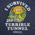 thumbnail image 2 of Mens Funny I Survived The Terrible Tunnel T Shirt Jim Henson's Fraggle Rock Tee For Men Graphic Tees, 2 of 9