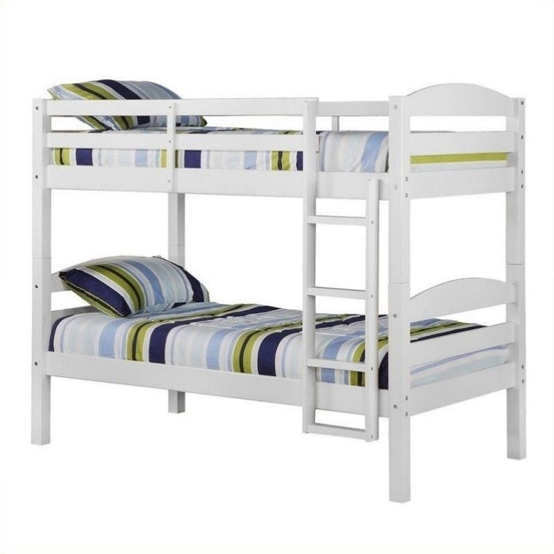 walmart white twin bunk beds