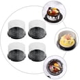 thumbnail image 6 of Qumonin 6" Clear Plastic Cake Container with Dome Lid & Board - Black, 6 of 6