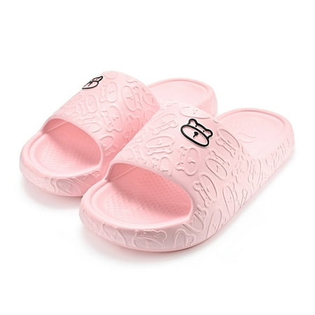 

Gubotare Funny Slippers Women s Beatrice Velour Slide Slipper Pink 6.5
