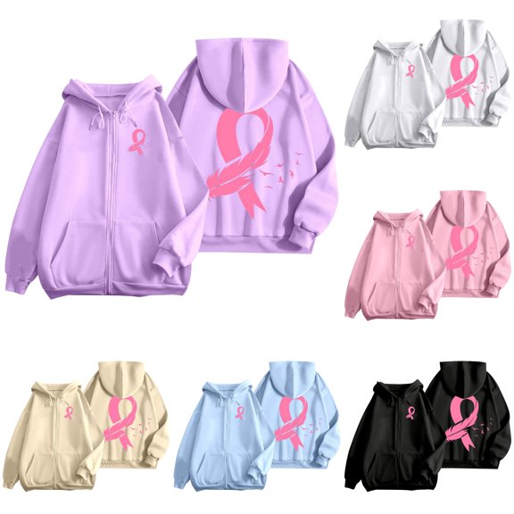 NinXxx Women's Winter Lined Hoodie Streetwear Sweatshirt Cold Weather Purple S