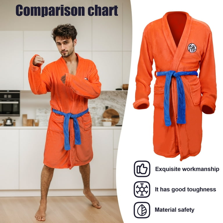 orange dressing gown Anime Pajamas for Adults Anime Orange Onesie Plush Anime Robe Dressing Gown  for Adults Halloween Christmas
