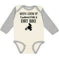 thumbnail image 3 of Inktastic Motocross Dirt Biking Future Dirt Biker Boys or Girls Long Sleeve Baby Bodysuit, 3 of 5