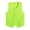 Fluorescent Green, variant on Kids Boys Girls Buttons Volunteer Activity Vest Solid Color Sleeveless Waistcoat Party Red M