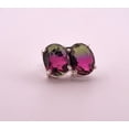 thumbnail image 3 of 4.4ct Watermelon Tourmaline Sterling Silver Earrings, 3 of 10