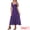 Dark Purple, variant on Women's Gothic Floral Print Sleeveless Cocktail Dress S Black