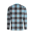 thumbnail image 6 of NuoCaiYun Womens Fashion Long Sleeve Shirt Plaid Print T-Shirt Casual Round Neck Lightweight Casual Tops, 6 of 6