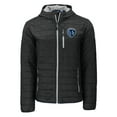 thumbnail image 2 of Men's-Cutter & Buck  Black Sporting Kansas City Rainier Primaloft Eco Full-Zip Hooded Jacket, 2 of 3