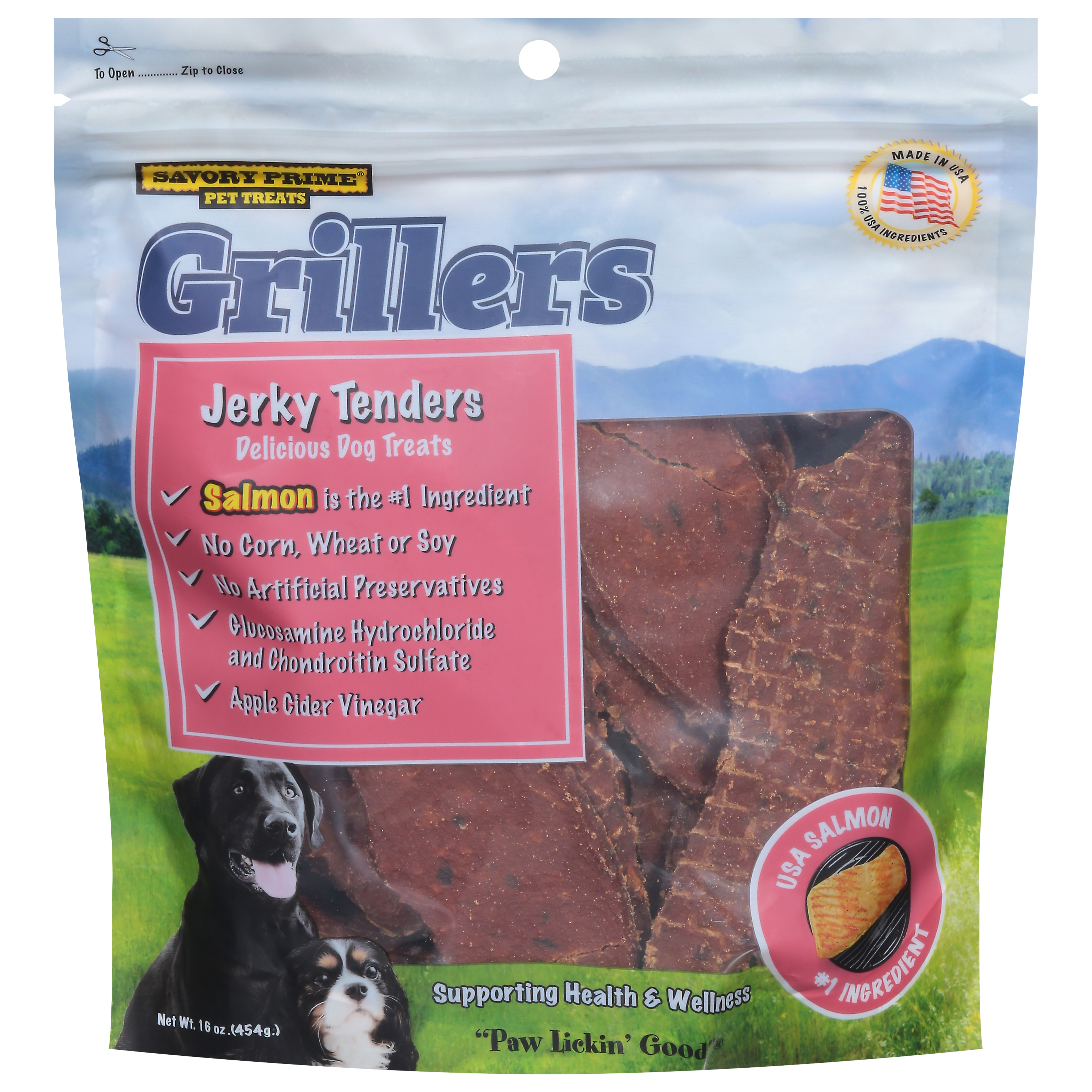 Savory Prime Grillers Delicious Jerky Tenders Dog Treats 16 oz