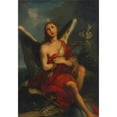 thumbnail image 2 of Circle Of Ignaz Stern 11x14 Gold Ornate Wood Frame and Double Matted Museum Art Print Titled - An Angel,&nbsp;Possibly an Allegory of Divine Love, 2 of 4