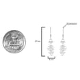thumbnail image 3 of AeraVida Charming Funky Clever Fishbone Skeleton Sterling Silver Dangle Earrings for Female Adult, 3 of 6