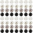 thumbnail image 7 of 1200Pcs Imitation Pearl Beads 6mm Round Plastic Pearls with Hole Transparent Acrylic Bead Black White Craft Spacers, 7 of 7