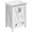 White 24in, variant on YUSAZENS 24 Inch Bathroom Vanity with Ceramic Sink, Modern Freestanding Bathroom Storage Cabinet with 2 Doors & 1 Drawer, Contemporary Vanity for Bathroom, Grey