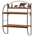 thumbnail image 3 of Rustic Lodge Bear Wall Shelf Rack, 3 of 3