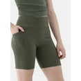 thumbnail image 4 of No Boundaries High Rise Bike Shorts, 7” Inseam, Women's, 4 of 5